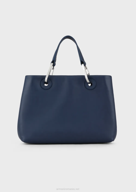 femei R802G718 geanta shopper mica myea din piele ecologica Armani albastru marin