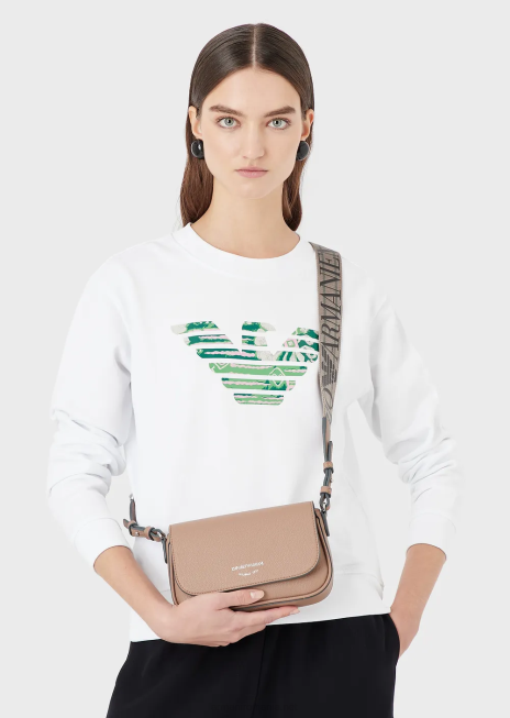 femei R802G580 geanta mini cu imprimeu caprioara Armani cămilă