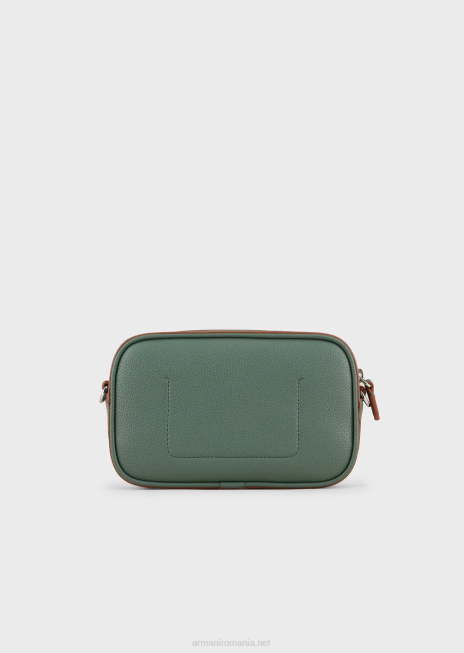 femei R802G584 carcasă pentru cameră cu imprimeu de căprioare cu curea de umăr Armani verde