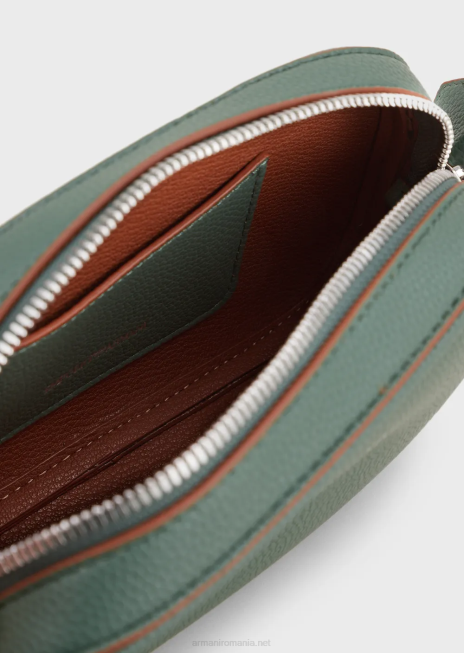 femei R802G584 carcasă pentru cameră cu imprimeu de căprioare cu curea de umăr Armani verde