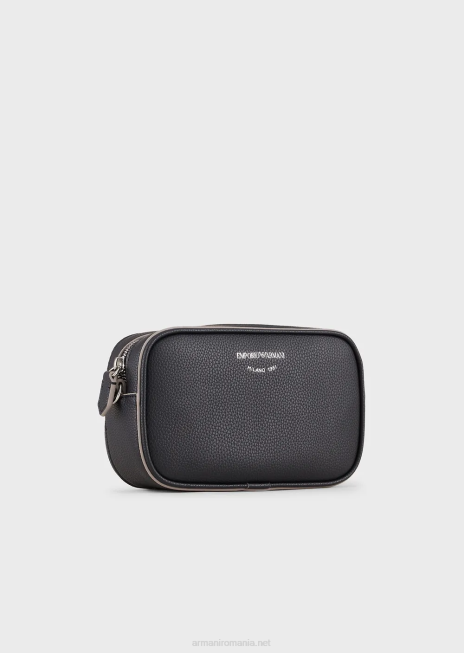 femei R802G585 carcasă pentru cameră cu imprimeu de căprioare cu curea de umăr Armani albastru marin