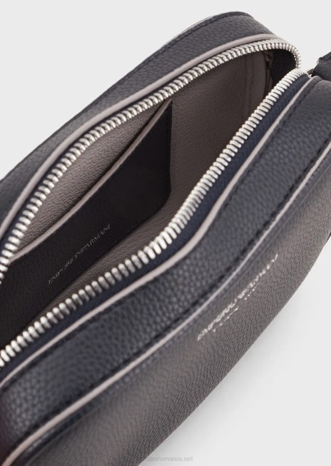 femei R802G585 carcasă pentru cameră cu imprimeu de căprioare cu curea de umăr Armani albastru marin