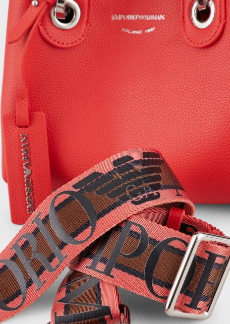 femei R802G599 mini geanta myea cu imprimeu de cerb Armani portocale