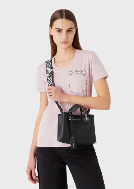 femei R802G600 mini geanta myea cu imprimeu de cerb Armani albastru marin