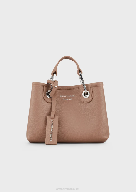 femei R802G601 mini geanta myea cu imprimeu de cerb Armani cămilă