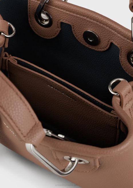 femei R802G601 mini geanta myea cu imprimeu de cerb Armani cămilă