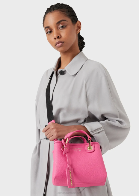 femei R802G605 mini geanta myea cu imprimeu de cerb Armani roz