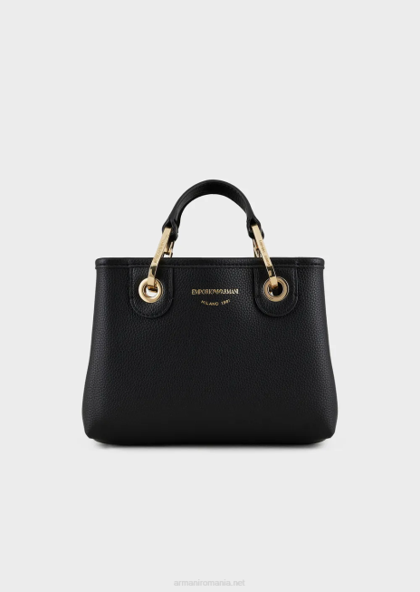 femei R802G606 mini geanta myea cu imprimeu de cerb Armani negru adânc