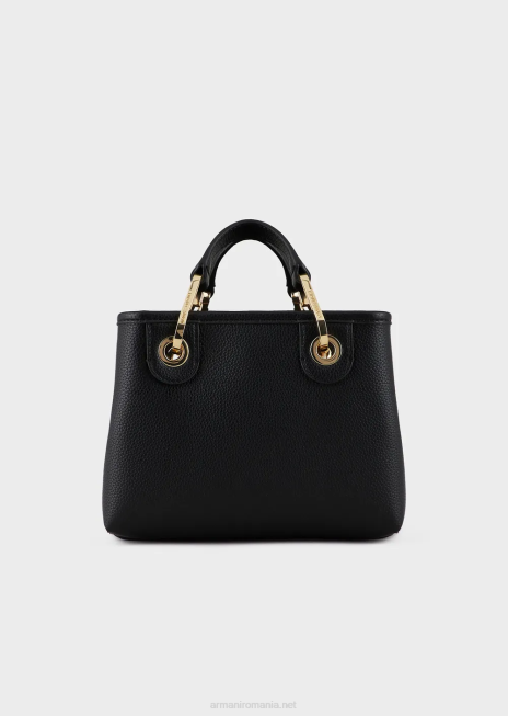 femei R802G606 mini geanta myea cu imprimeu de cerb Armani negru adânc