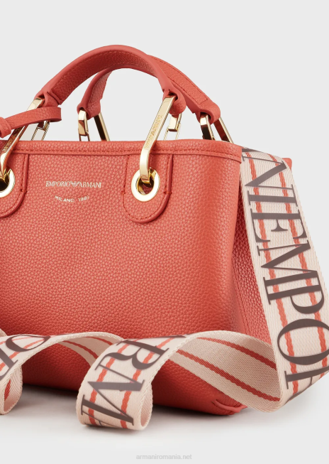 femei R802G609 mini geanta myea cu imprimeu de cerb Armani maro