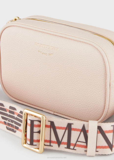 femei R802G626 carcasă pentru cameră cu imprimeu de căprioare cu curea de umăr Armani nud