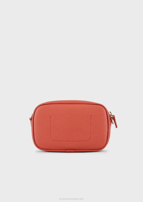 femei R802G627 carcasă pentru cameră cu imprimeu de căprioare cu curea de umăr Armani maro