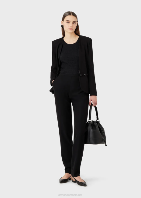 femei R802G740 geantă găleată cu curea de umăr Armani negru