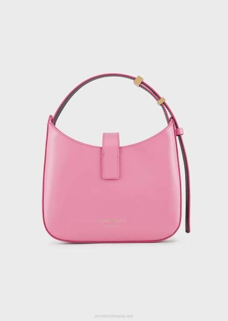 femei R802G635 geantă hobo din piele periată cu curea Armani roz