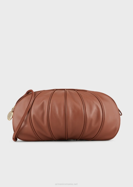 femei R802G641 geantă clutch supradimensionată cu panouri din piele nappa Armani