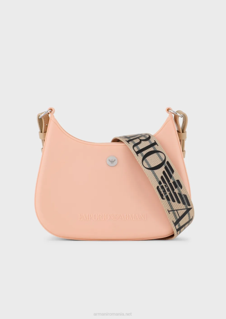 femei R802G642 geanta de umar din pvc reciclat Armani roz