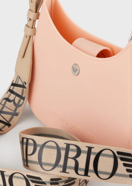 femei R802G642 geanta de umar din pvc reciclat Armani roz