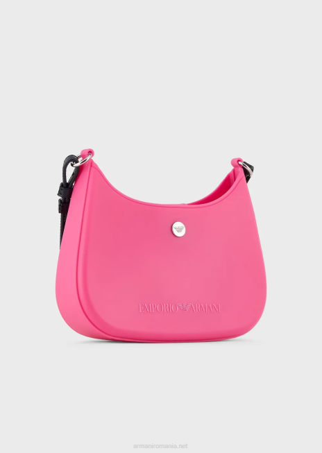 femei R802G643 geanta de umar din pvc reciclat Armani roșu