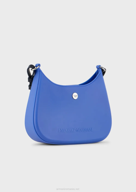 femei R802G646 geanta de umar din pvc reciclat Armani albastru electric