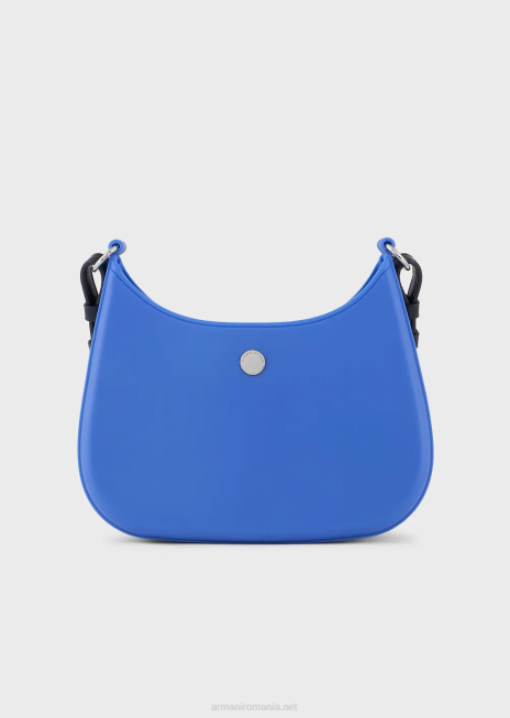 femei R802G646 geanta de umar din pvc reciclat Armani albastru electric