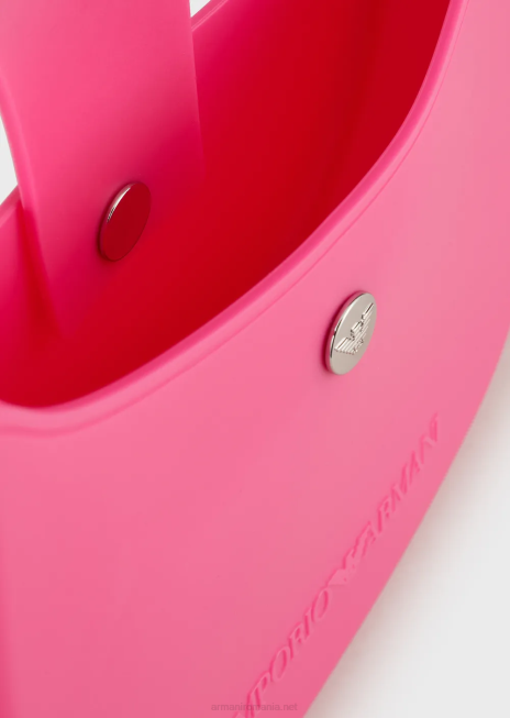 femei R802G648 geanta de umar din pvc reciclat Armani fucsie